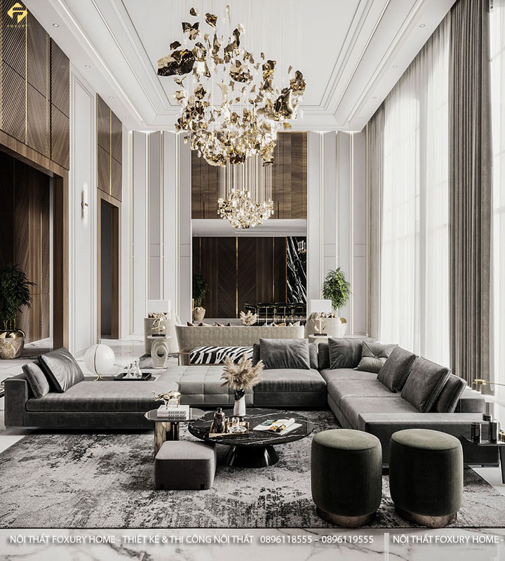 thiết kế nội thất phong cách Luxury