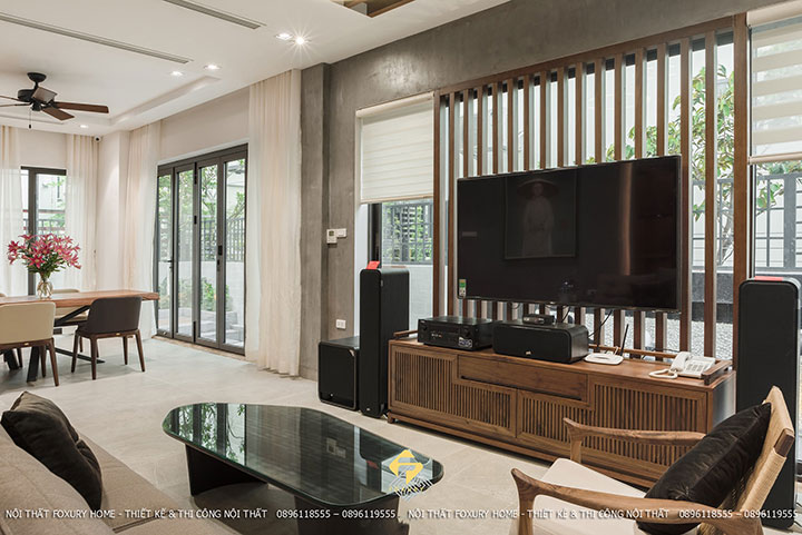 nội thất nhà phố phong cách Indochine