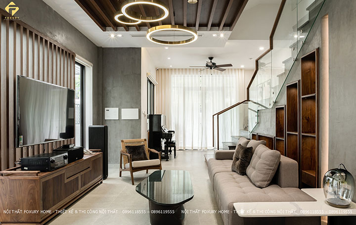 nội thất nhà phố phong cách Indochine