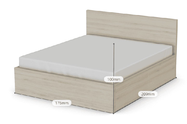 Kích thước giường ngủ có ngăn kéo