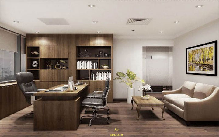 nội thất phòng làm việc mệnh thủy