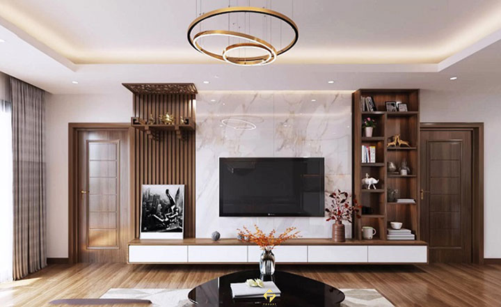 bàn thờ treo tường chung cư