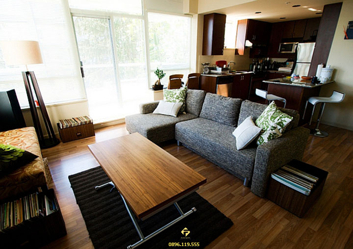 nội thất phòng khách mệnh thổ