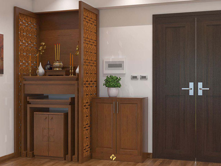 bàn thờ đứng chung cư