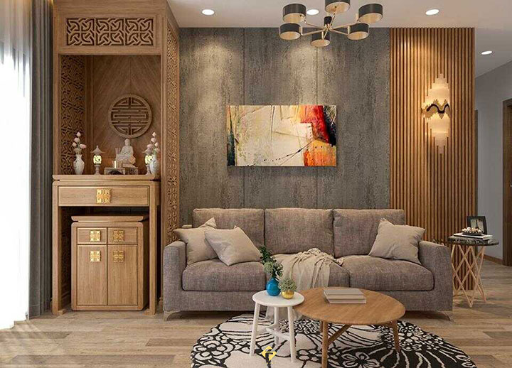 bàn thờ đứng chung cư