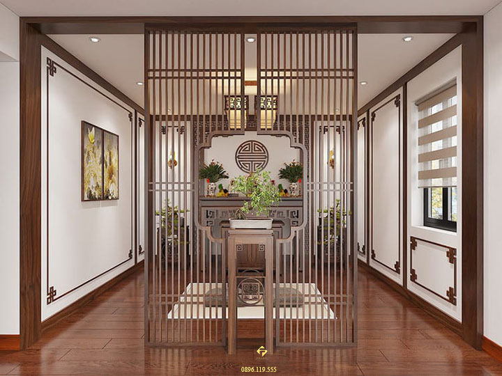 nội thất phòng thờ mệnh thủy