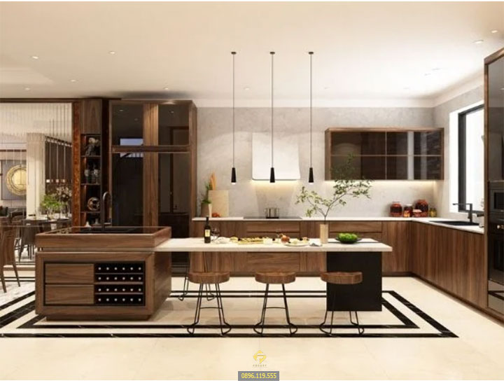 nội thất bếp mệnh thổ