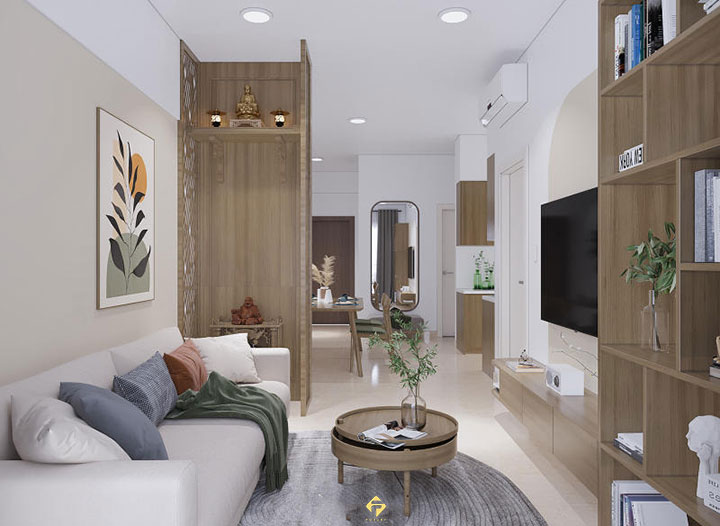 bàn thờ treo tường chung cư