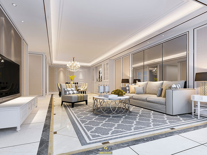 nội thất phòng khách mệnh thủy