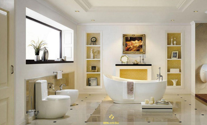 nội thất nhà tắm mệnh thổ