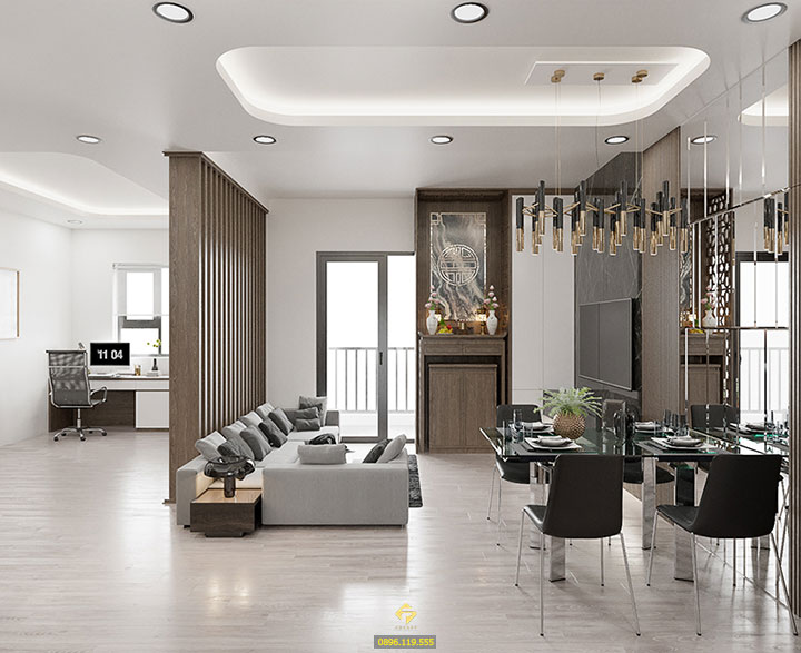 bàn thờ đứng chung cư