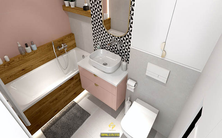 hiết kế nhà vệ sinh nhỏ đẹp