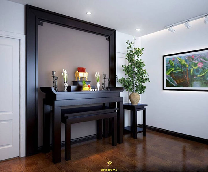 nội thất phòng thờ mệnh thủy