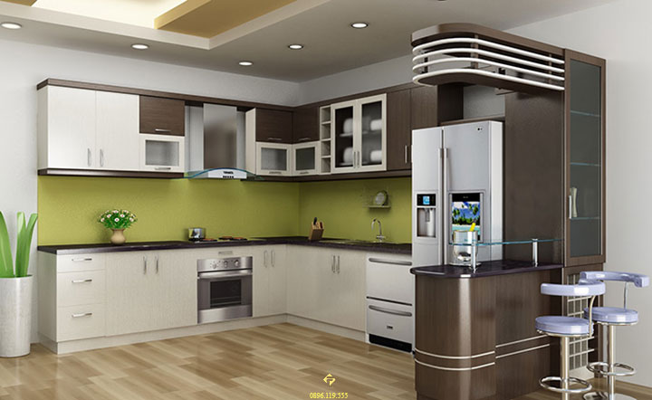 nội thất bếp mệnh thủy
