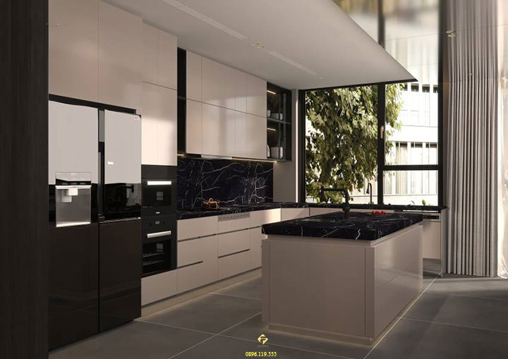 nội thất bếp mệnh thủy