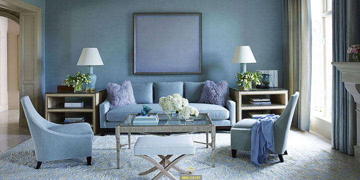 nội thất phòng khách mệnh thủy