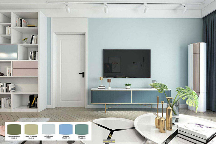 nội thất phòng khách mệnh thủy