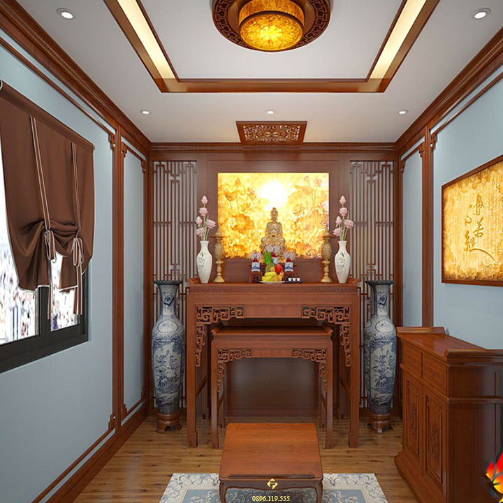 nội thất phòng thờ mệnh thủy