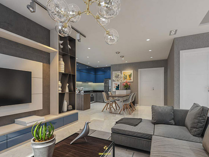 nội thất phòng khách mệnh thủy