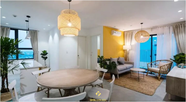 nội thất phòng khách mệnh thổ