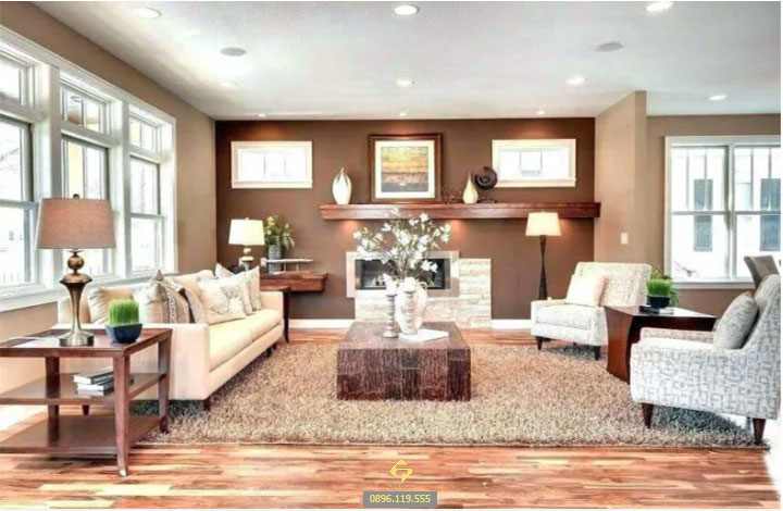 nội thất phòng khách mệnh thổ