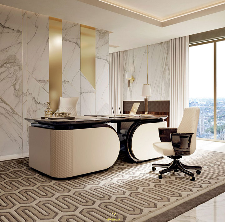 nội thất phòng làm việc mệnh thủy