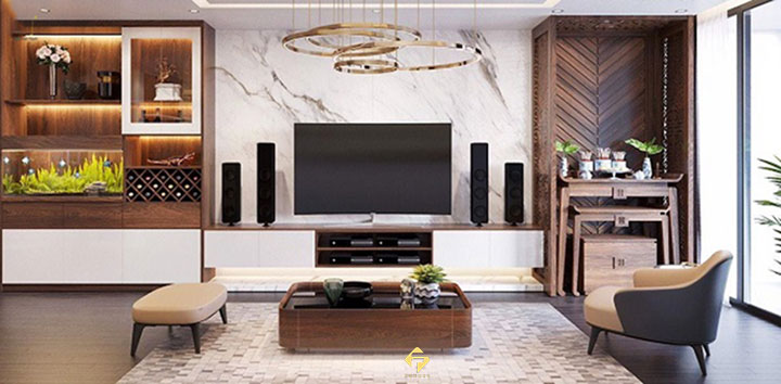 bàn thờ đứng chung cư