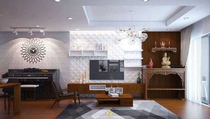 bàn thờ đứng chung cư