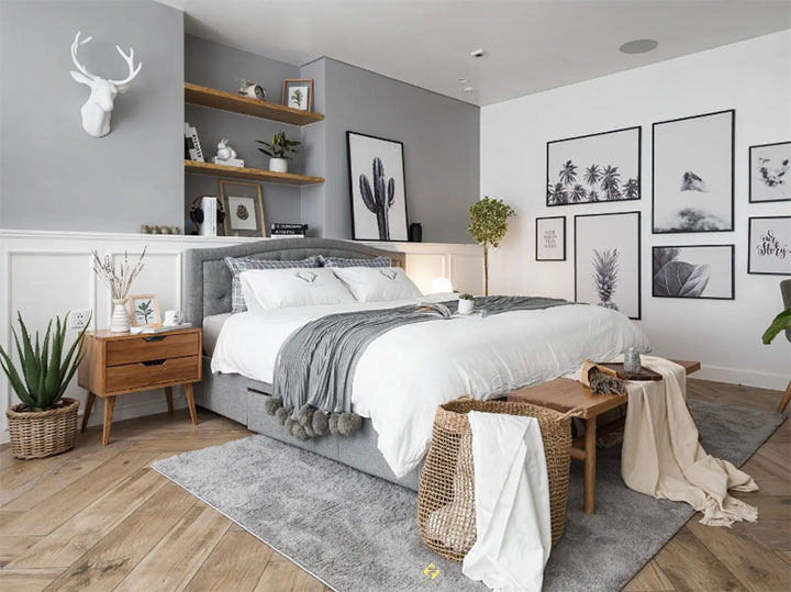 decor phòng ngủ phong cách bắc âu