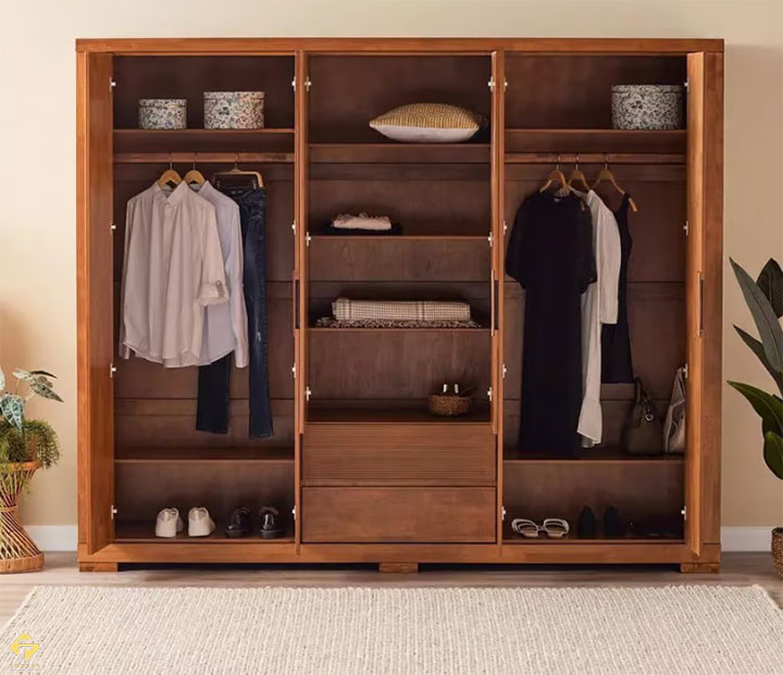cấu tạo tủ áo gỗ công nghiệp