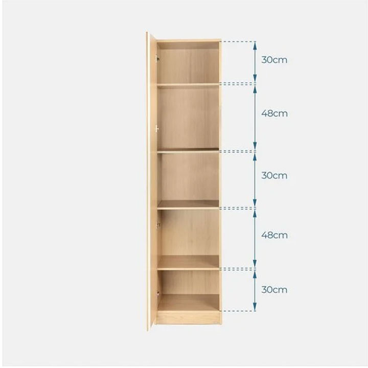 kích thước tủ áo 1 cánh