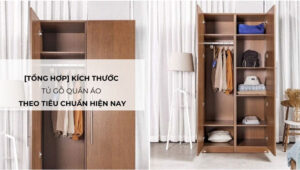 tiêu chuẩn kích thước tủ áo gỗ công nghiệp
