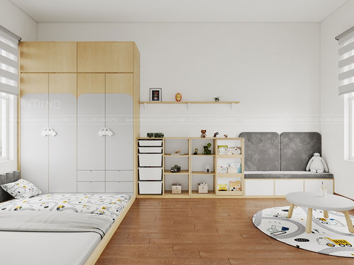 nội thất phòng ngủ bé trai