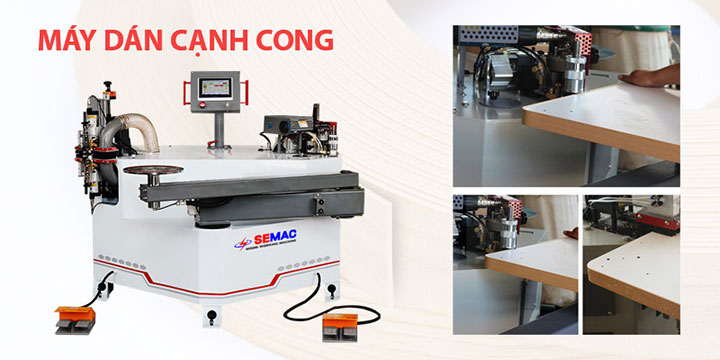Máy dán cạnh cong