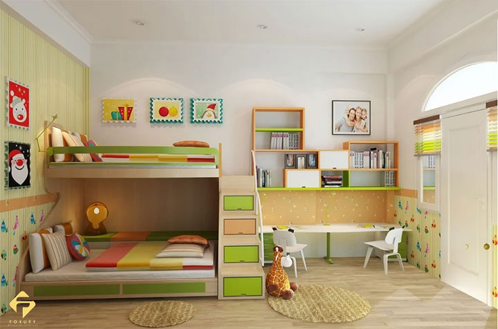 nội thất phòng ngủ bé trai