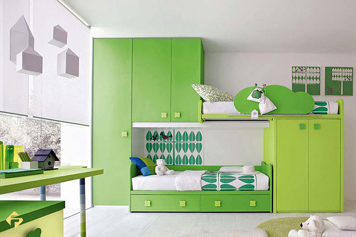 nội thất phòng học bé gái