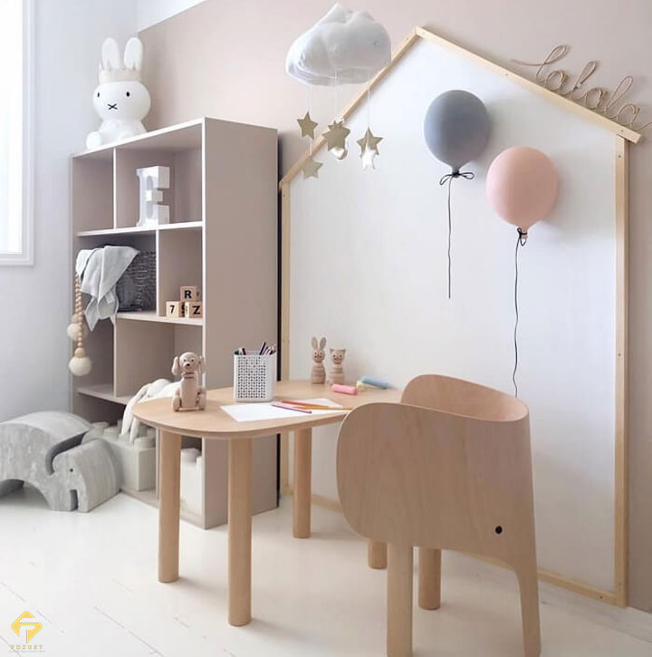 nội thất phòng học bé gái