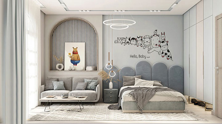 nội thất phòng ngủ bé trai