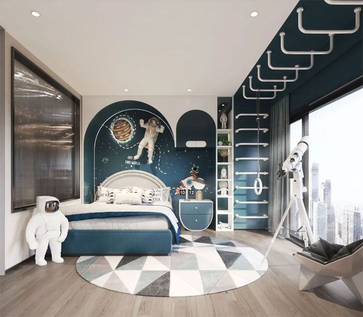 nội thất phòng ngủ bé trai