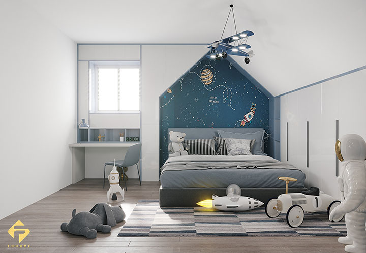 nội thất phòng học bé trai