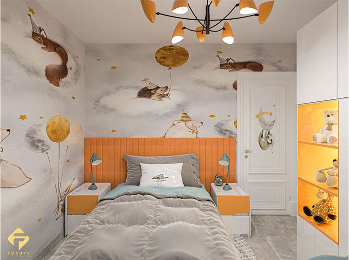 nội thất phòng học bé trai