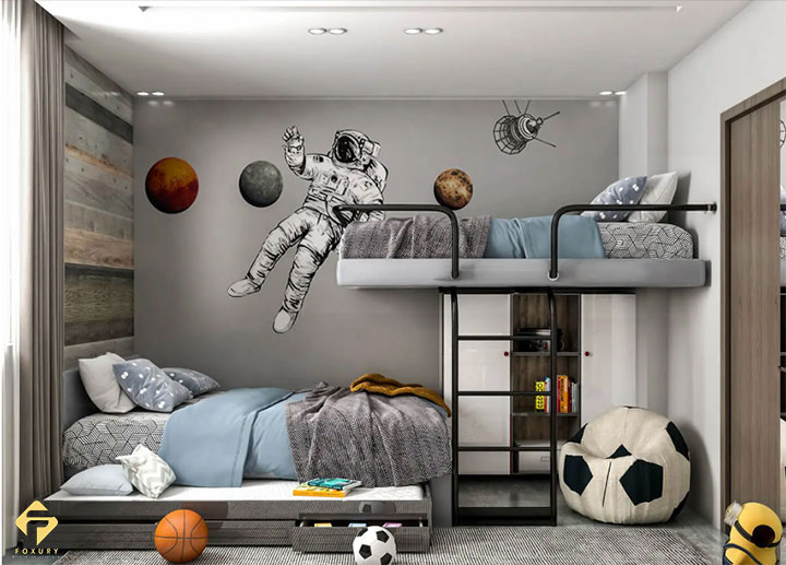 nội thất phòng ngủ bé trai