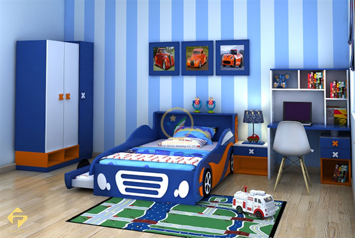 nội thất phòng học bé trai