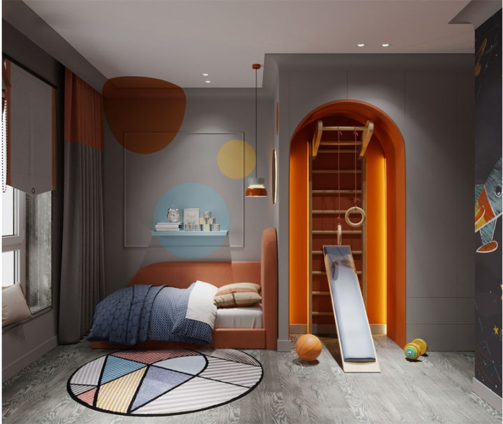 nội thất phòng ngủ bé trAI