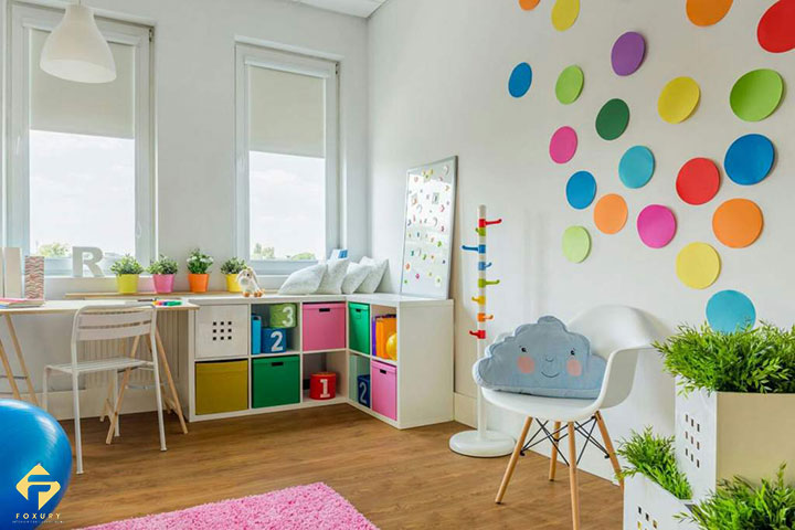 trang trí góc học tập cho bé