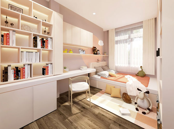 nội thất phòng học bé trai