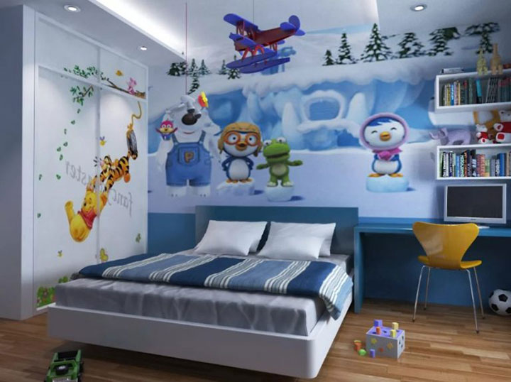 nội thất phòng ngủ bé trai