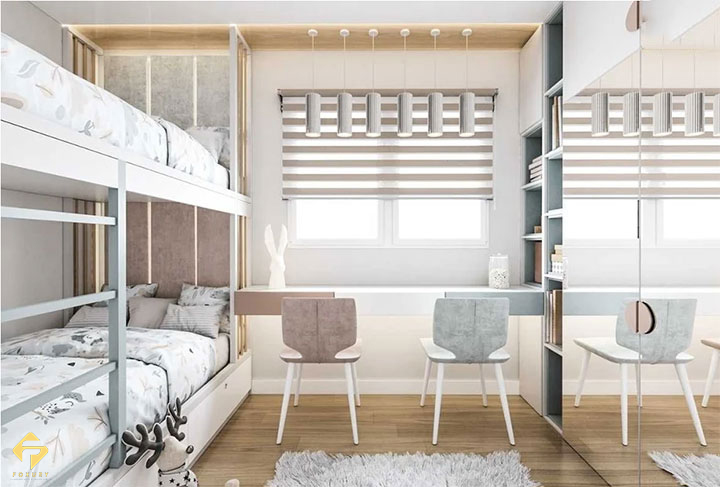 nội thất phòng ngủ bé gái 12 tuổi