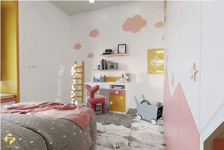 nội thất phòng ngủ bé gái 10 tuổi