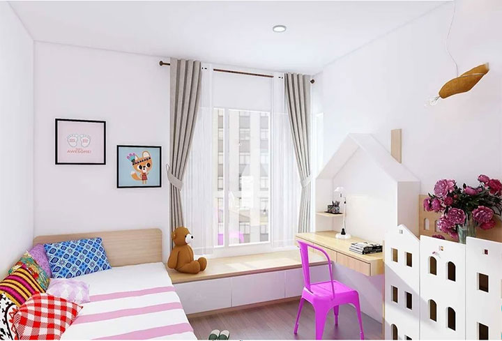 nội thất phòng ngủ bé gái 5-7 tuổi